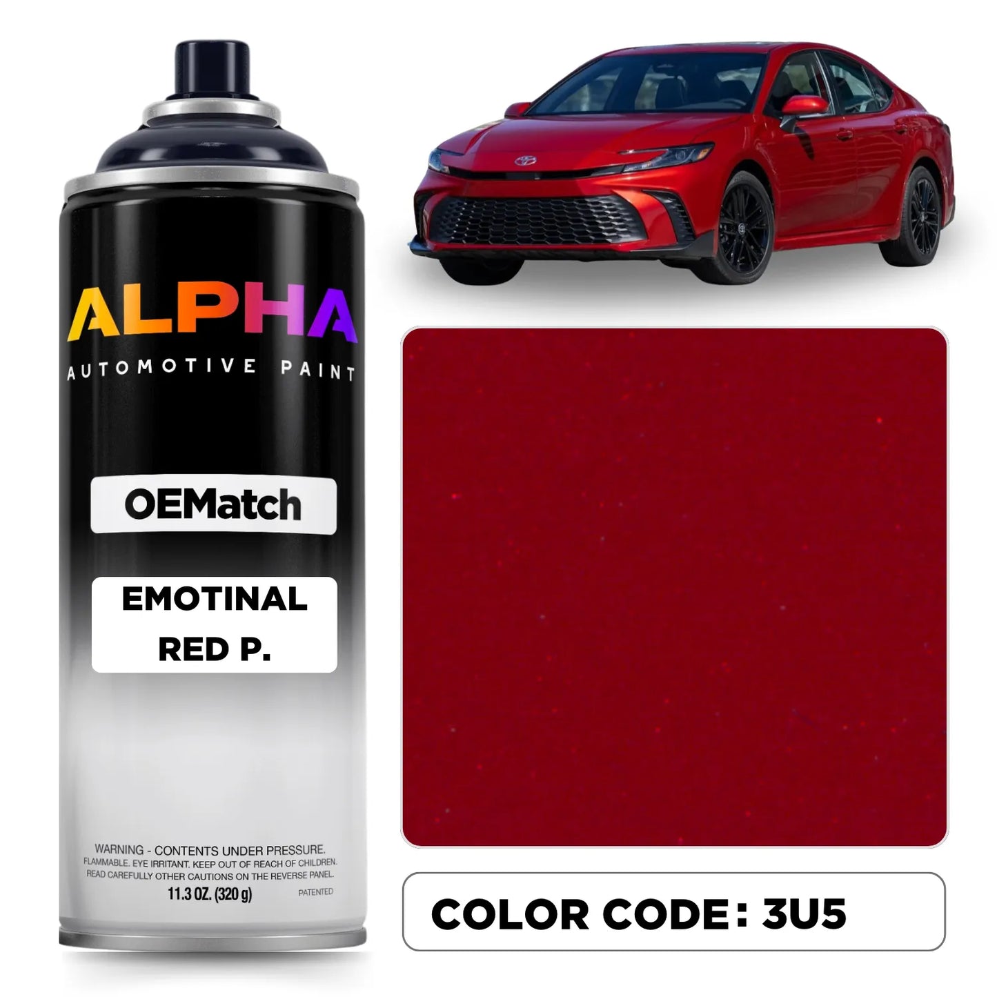 Toyota Supersonic Red 3U5 | OEMatch Spray Can
