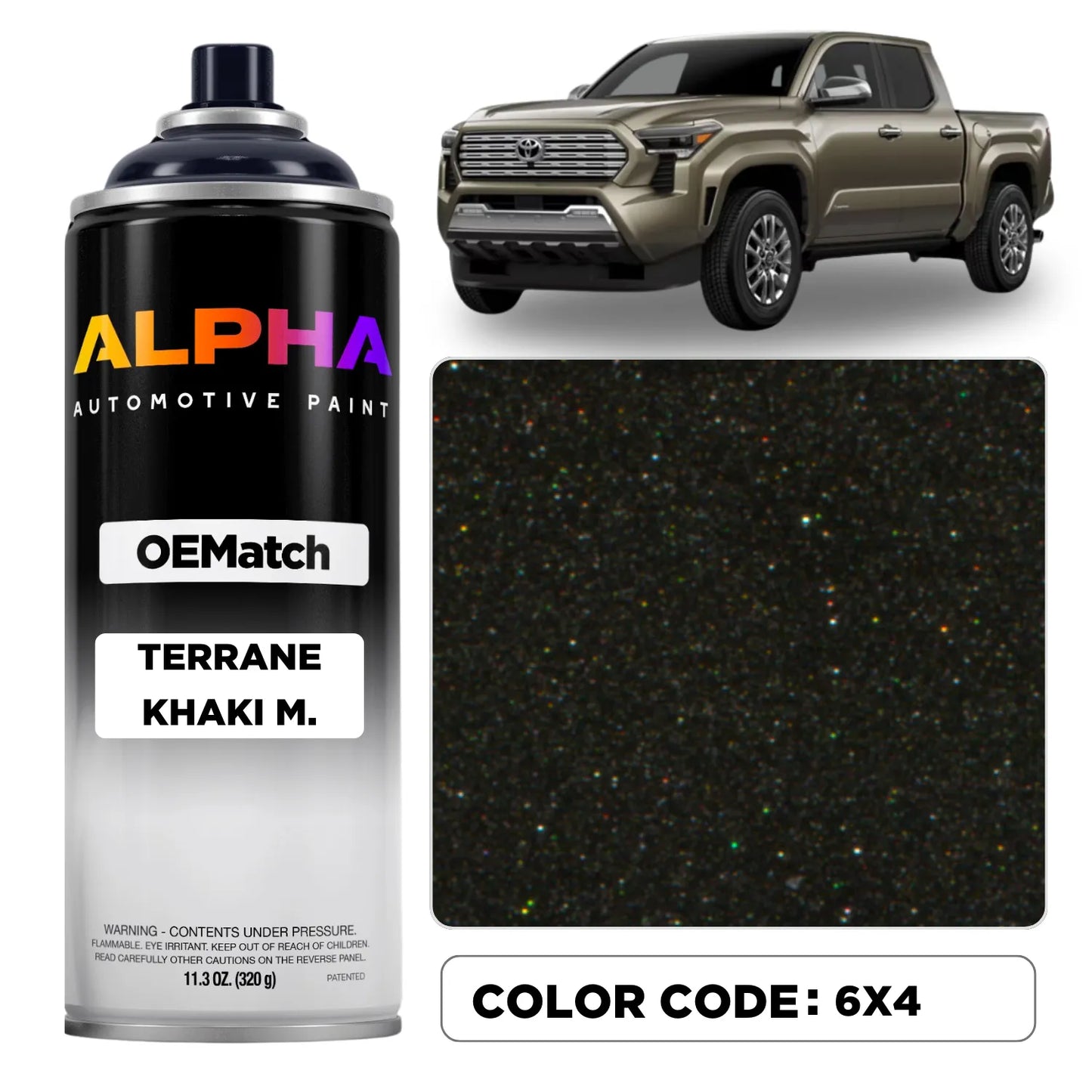 Toyota Terrane Khaki Metallic 6X4 | OEMatch Spray Can