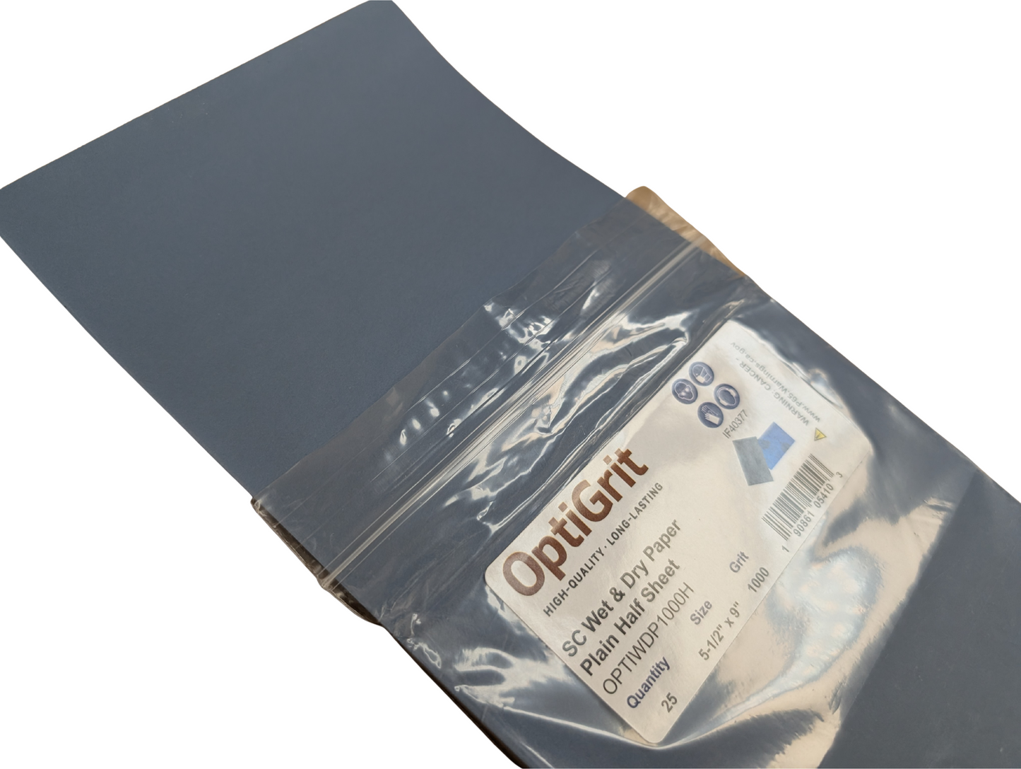 OptiGrit WetDry P1000 5-1/2" x 9" Waterproof Sanding Sheets – (25/pk)