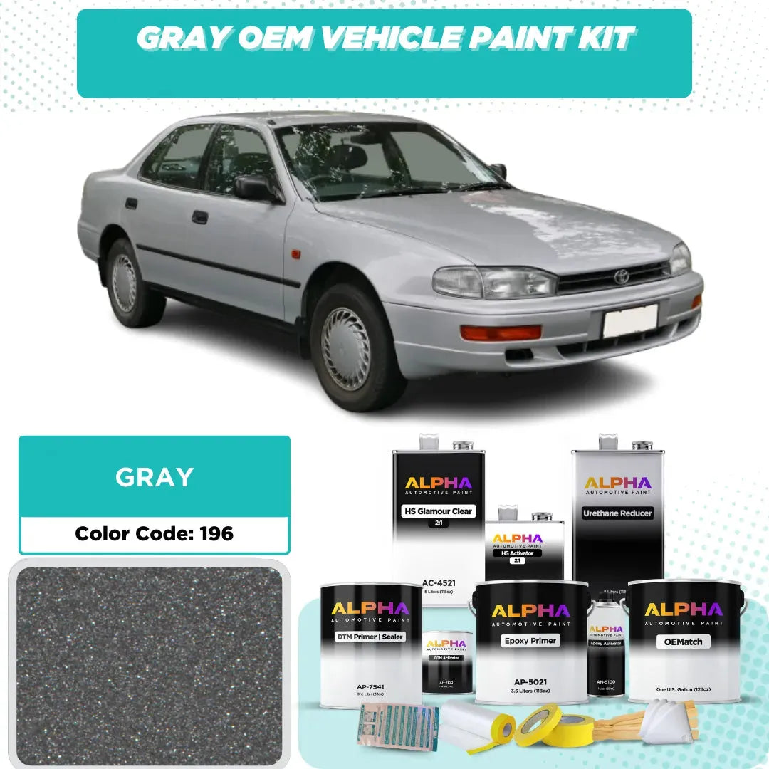 TOYOTA GRAY P. M. 196 | OEMatch Vehicle Paint Kit
