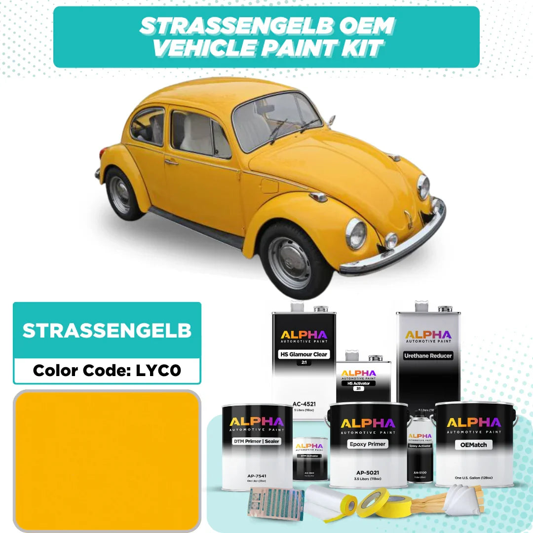 VOLKSWAGEN / AUDI STRASSENGELB LYC0 / 1625 | OEMatch Vehicle Paint Kit