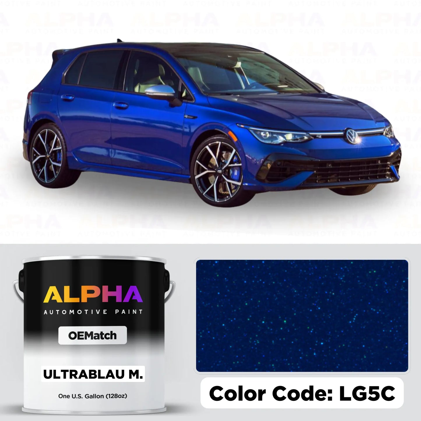 Volkswagen / Audi Ultra Blue M. LG5C | OEMatch Basecoat