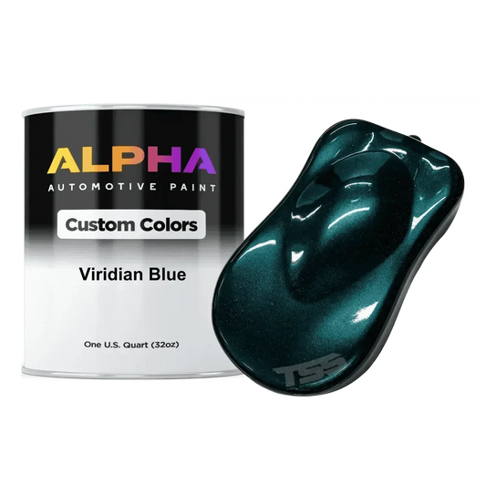 Viridian Blue Paint Basecoat Midcoat automotive basecoat paint by Alpha Automotive Paint