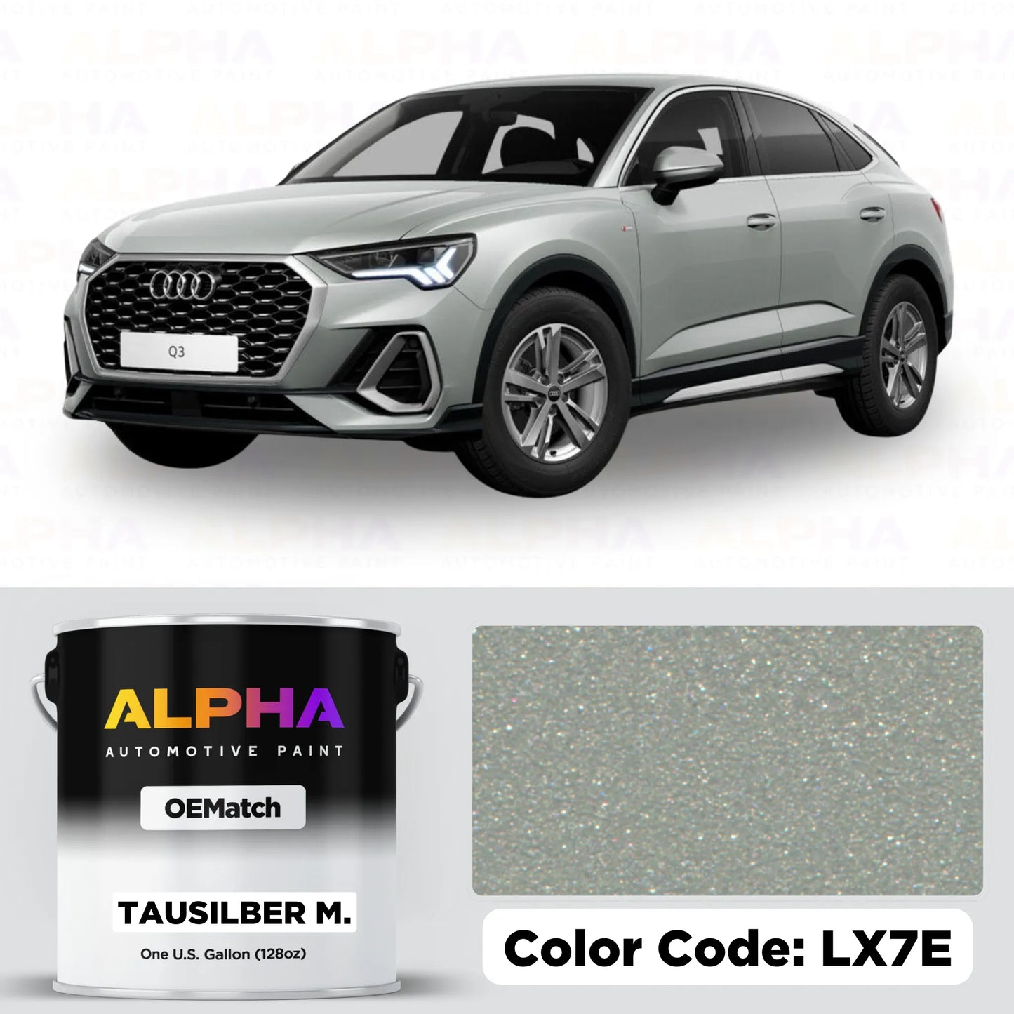 Volkswagen / Audi Tausilber Metallic LX7E | OEMatch Basecoat