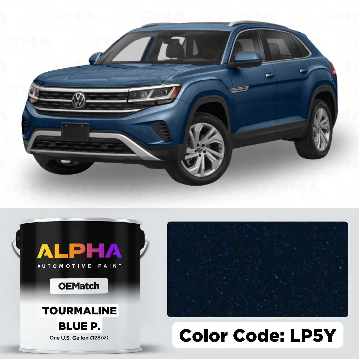 Volkswagen / Audi Tourmaline Blue Pearl LP5Y / P5Y | OEMatch Basecoat