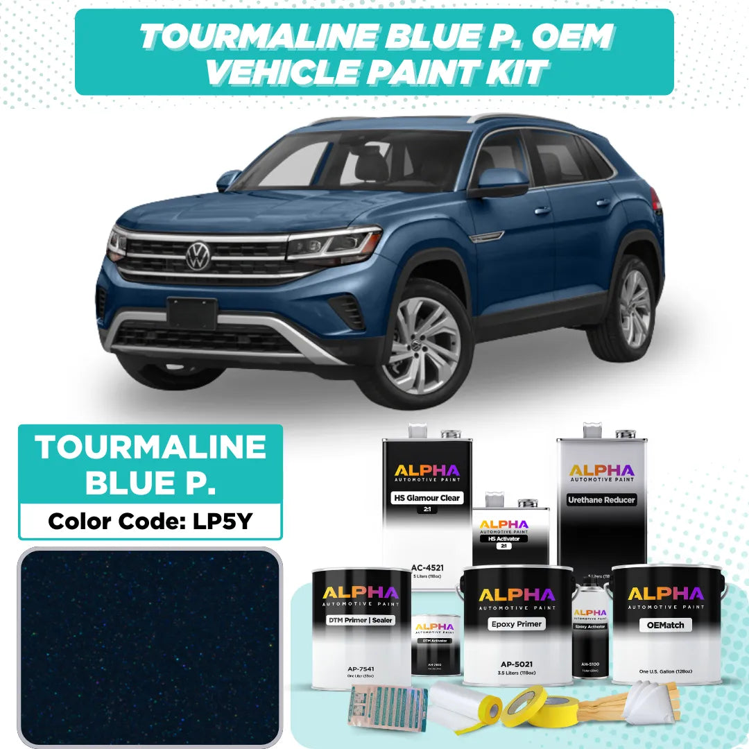 Volkswagen / Audi Tourmaline Blue Pearl LP5Y / P5Y | OEMatch Vehicle Paint Kit