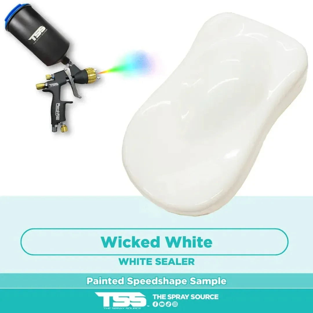 Wicked White Painted Sample (White Ground Coat) - pre-sprayed paint color sample