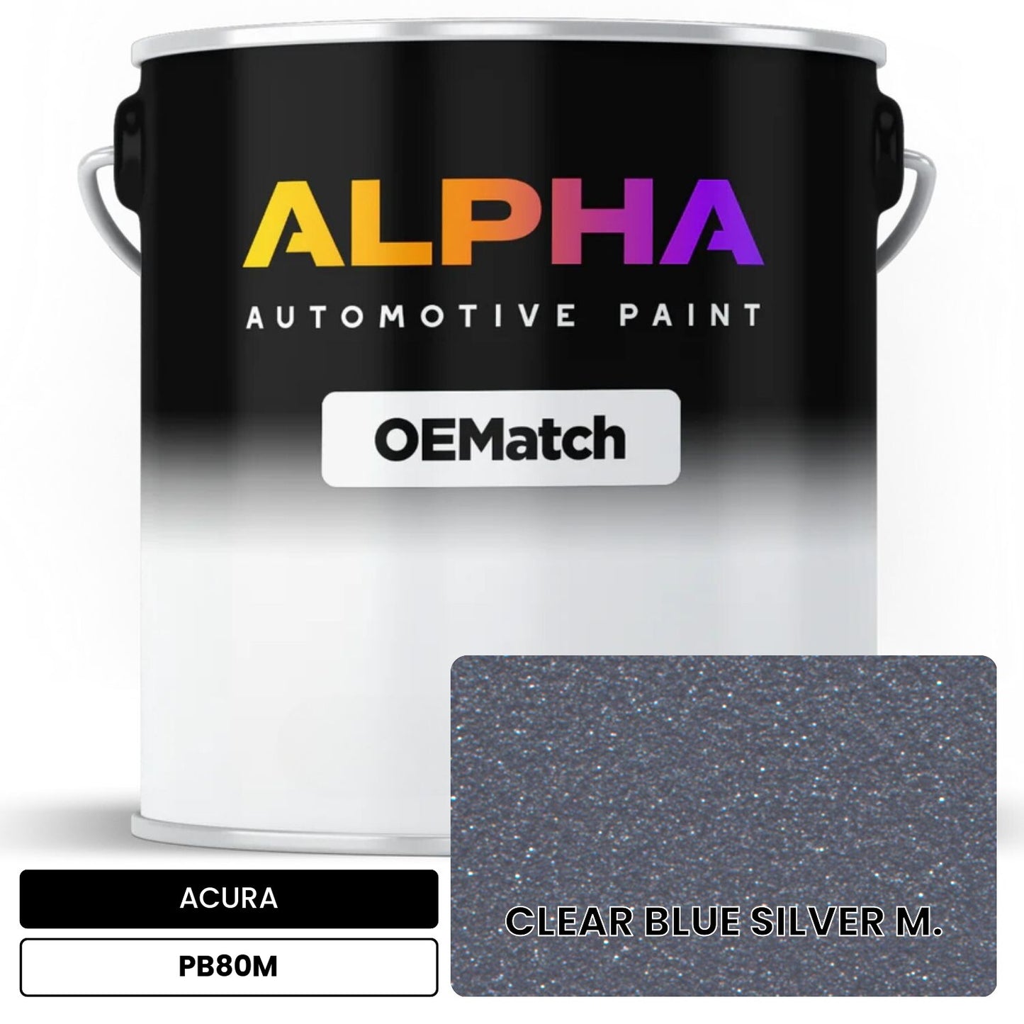ACURA CLEAR BLUE SILVER M. PB80M OEMatch Basecoat