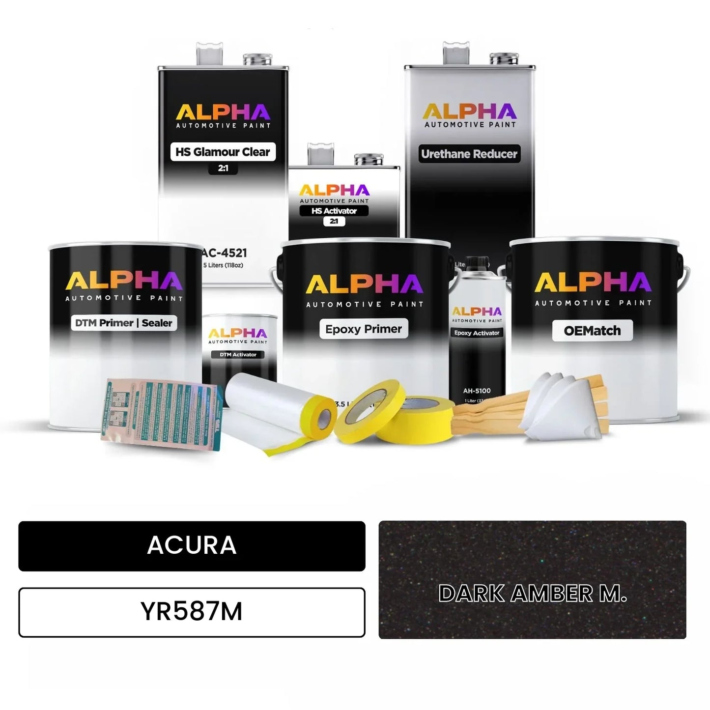 ACURA DARK AMBER M. YR587M OEMatch Vehicle Paint Kit