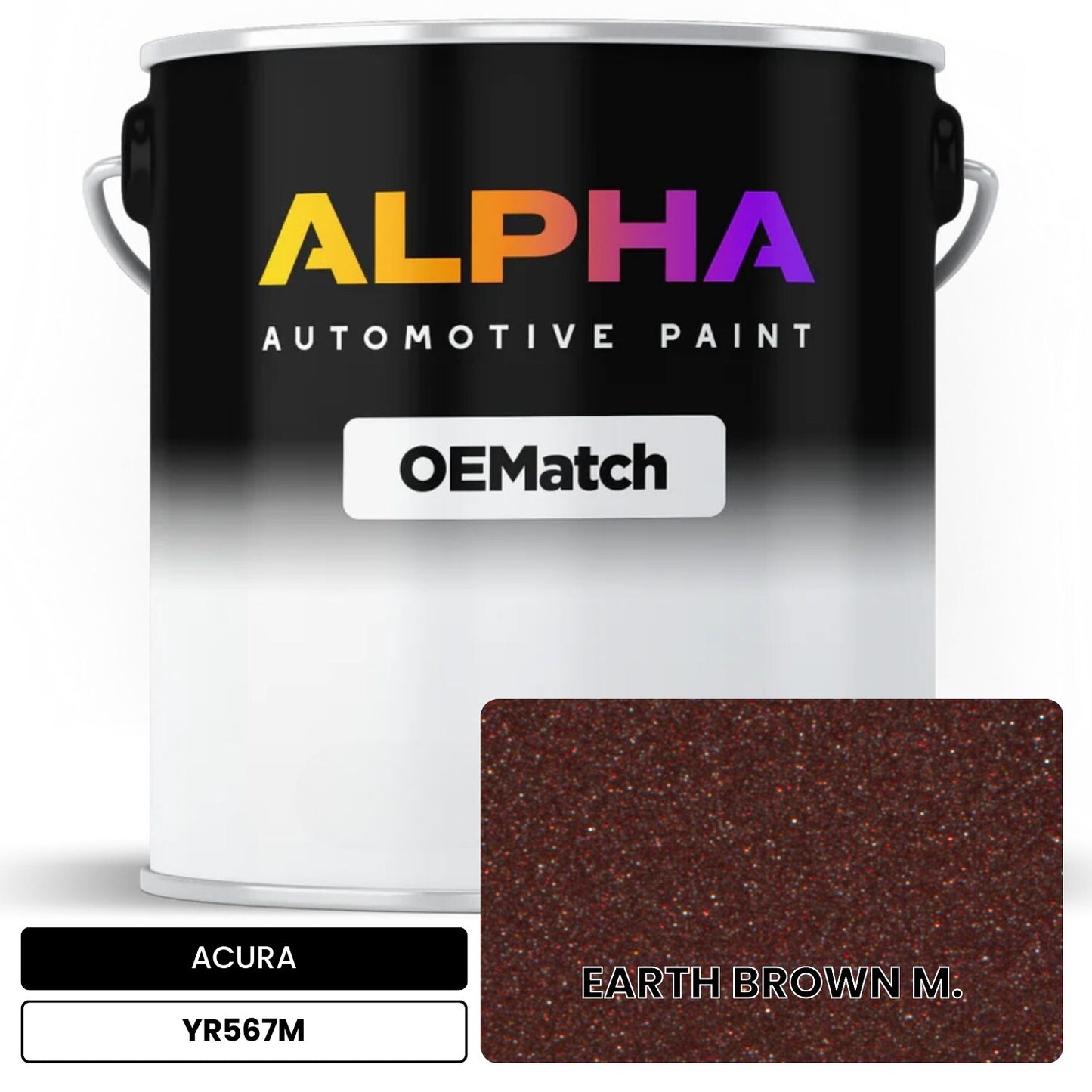 ACURA EARTH BROWN M. YR567M OEMatch Basecoat
