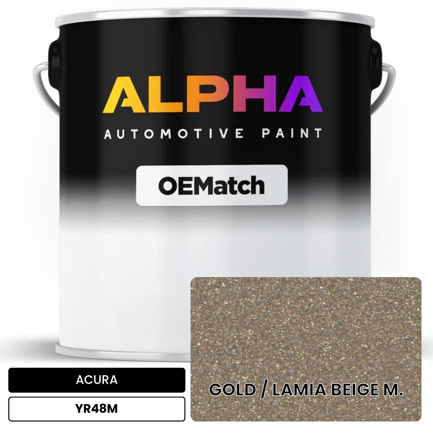 ACURA GOLD / LAMIA BEIGE M. YR48M OEMatch Basecoat
