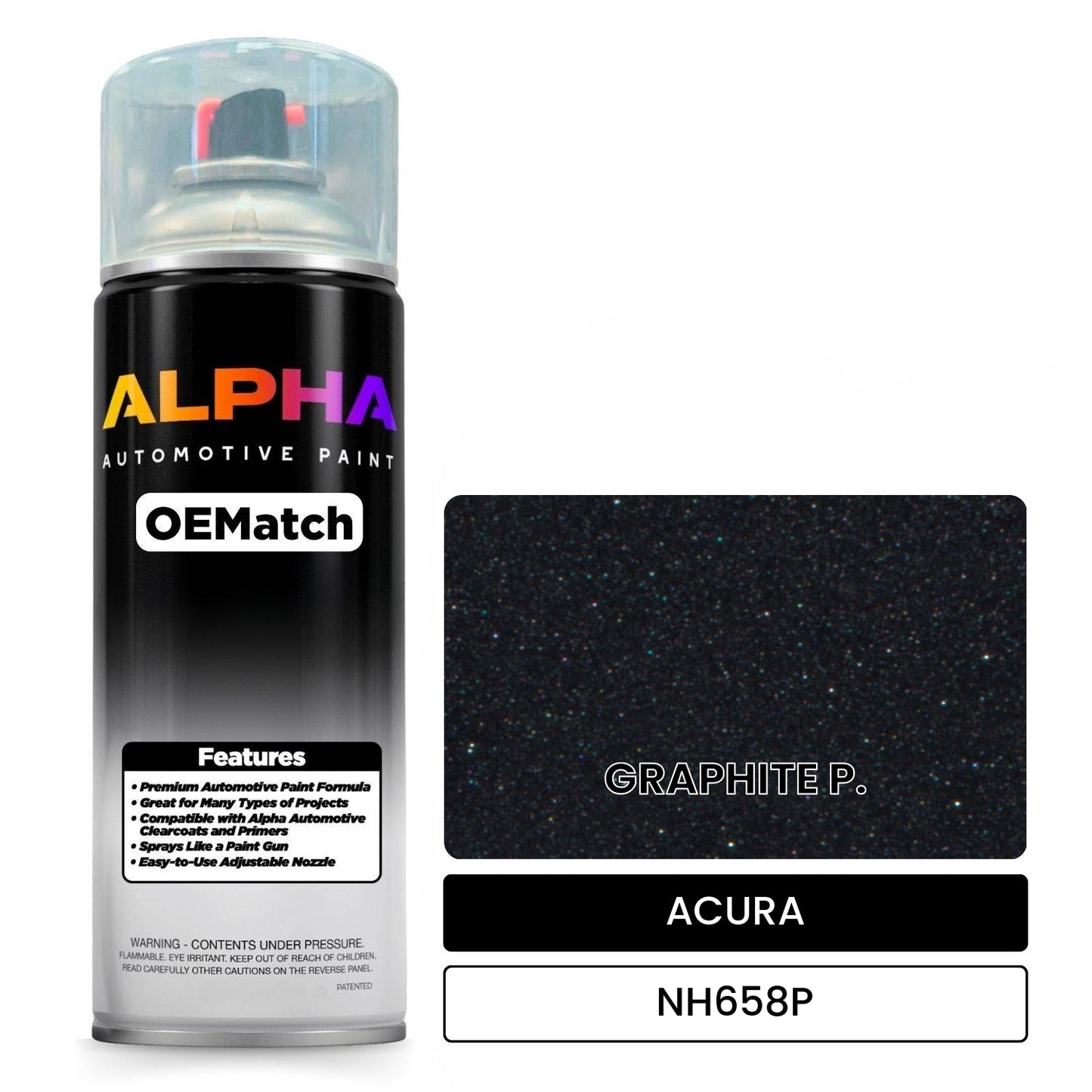 ACURA GRAPHITE P. NH658P OEMatch Spraycan