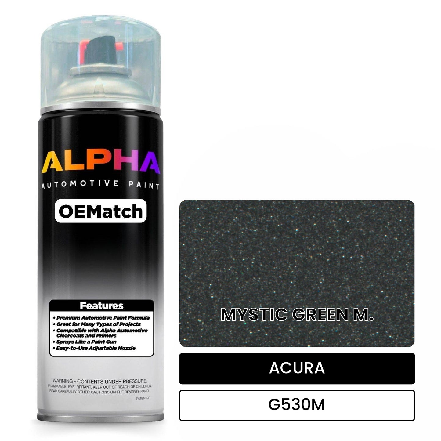 ACURA MYSTIC GREEN M. G530M OEMatch Spraycan