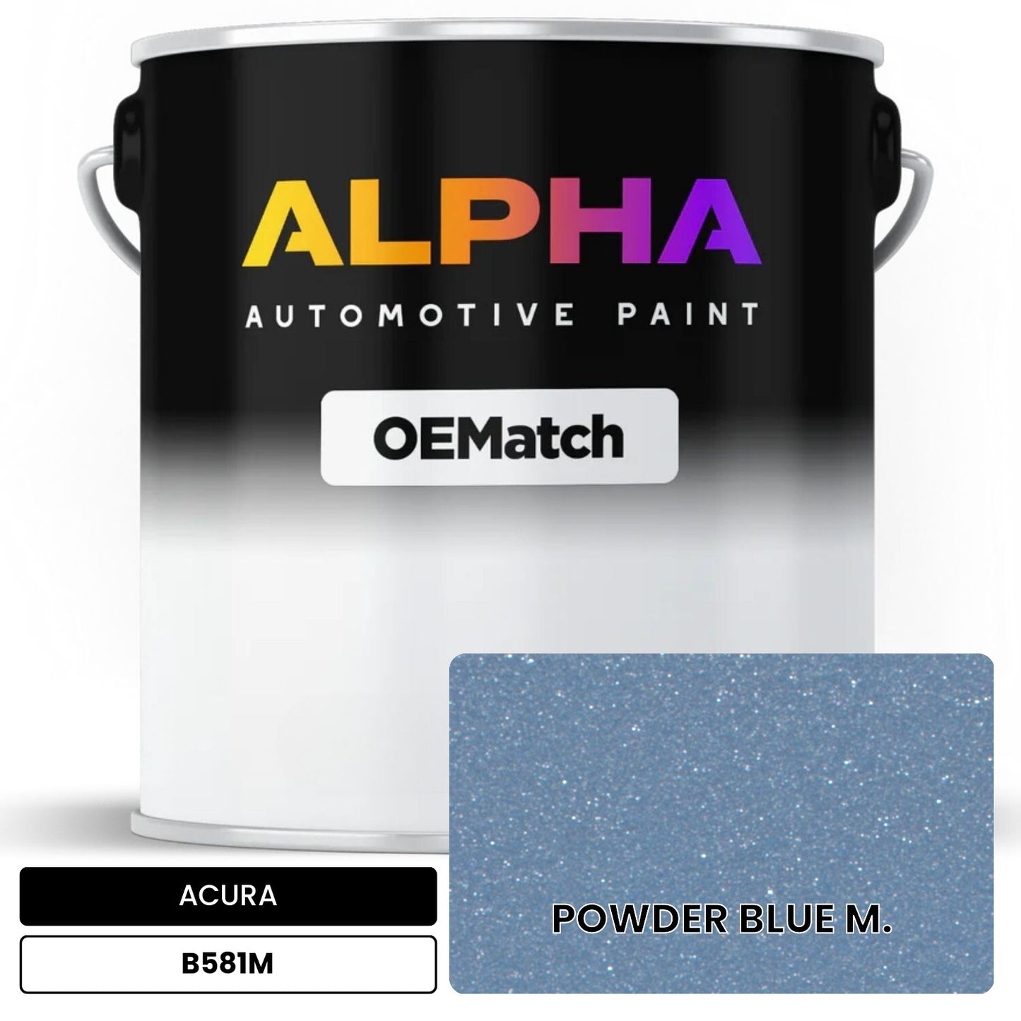 ACURA POWDER BLUE M. B581M OEMatch Basecoat