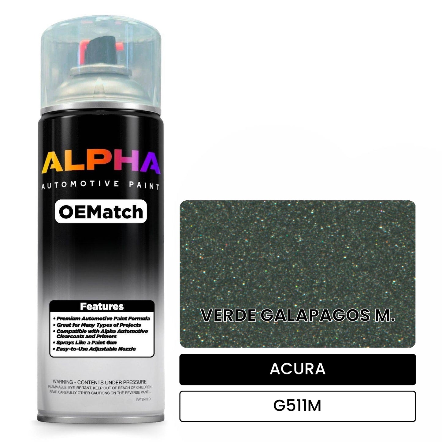 ACURA VERDE GALAPAGOS M. G511M OEMatch Spraycan