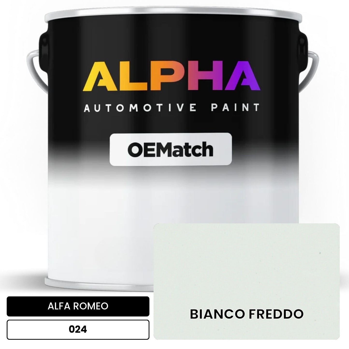 ALFA ROMEO BIANCO FREDDO 024 OEMatch Basecoat