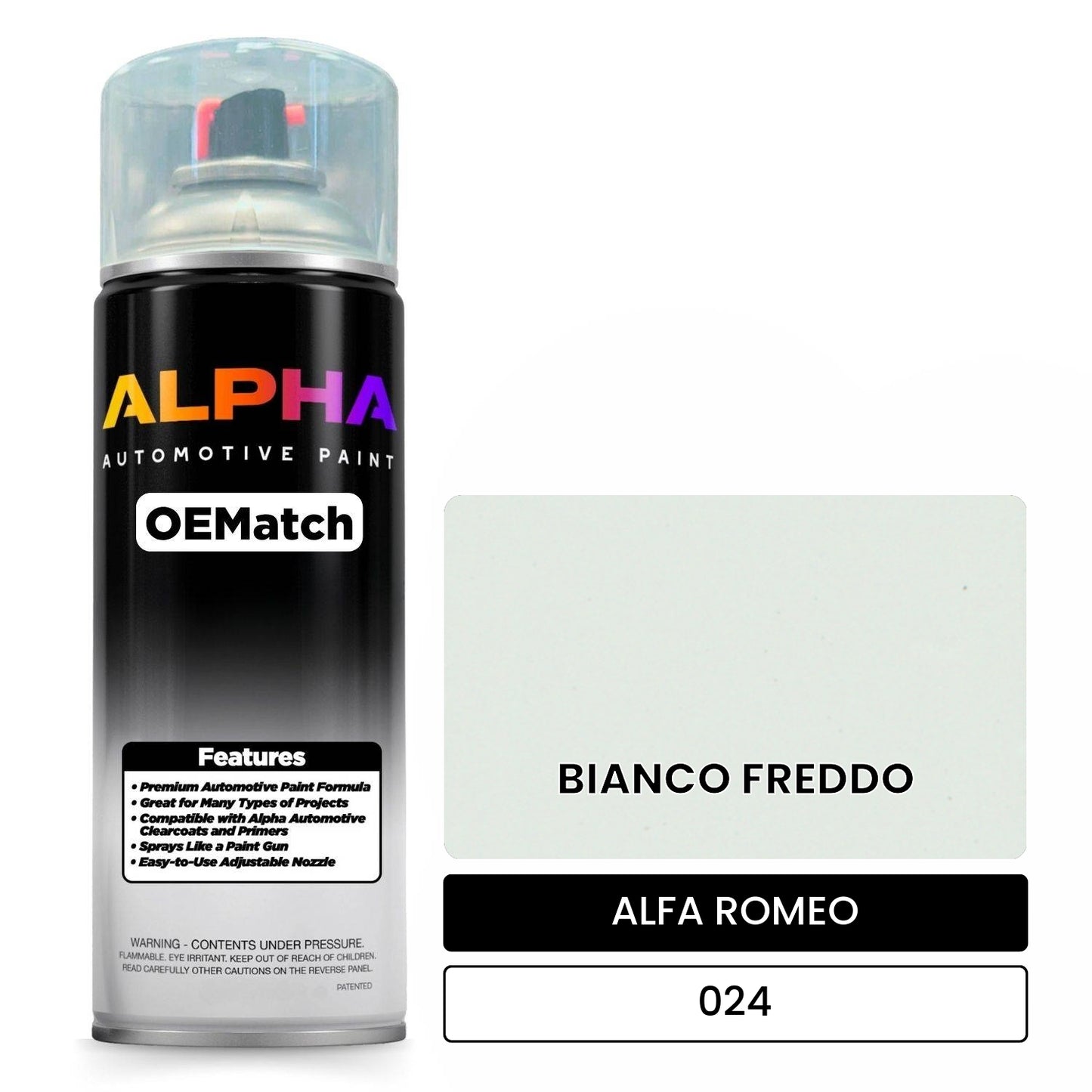 ALFA ROMEO BIANCO FREDDO 024 OEMatch Spraycan