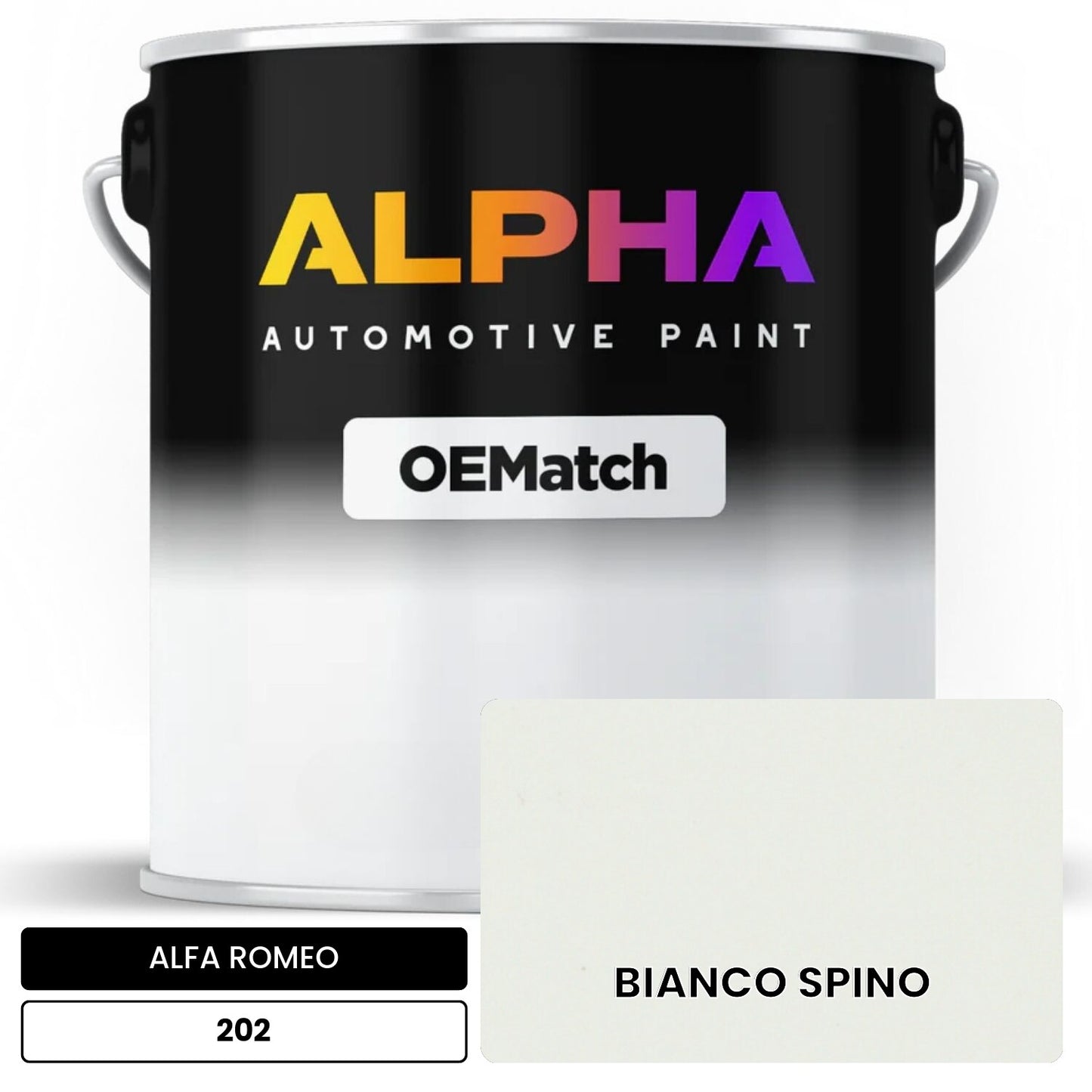 ALFA ROMEO BIANCO SPINO 202 OEMatch Basecoat