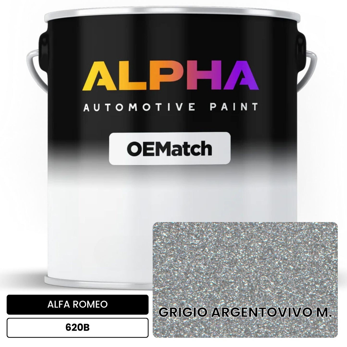 ALFA ROMEO GRIGIO ARGENTOVIVO M. 620B OEMatch Basecoat