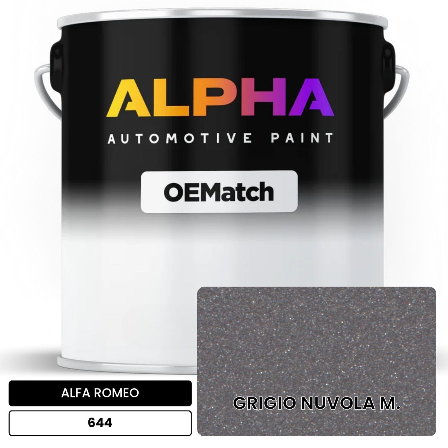 ALFA ROMEO GRIGIO NUVOLA M. 644 OEMatch Basecoat