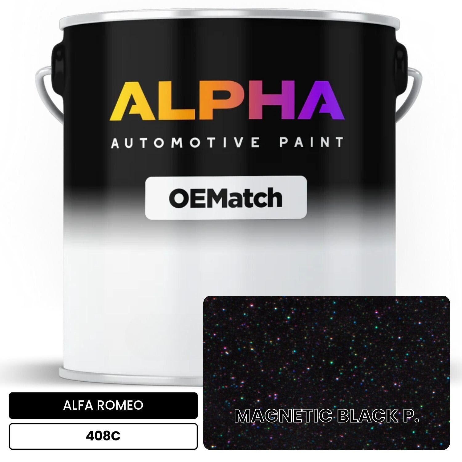ALFA ROMEO MAGNETIC BLACK P 408C OEMatch Automotive Basecoat The alfa-romeo-magnetic-black-p-408c-oematch-automotive-basecoat-the