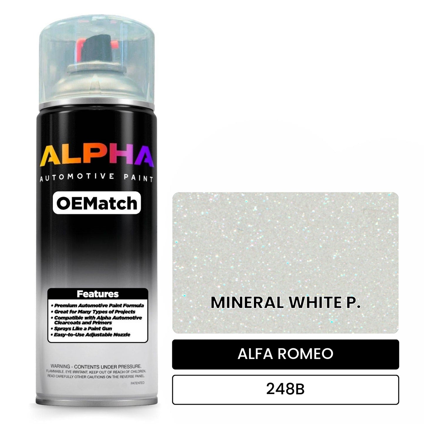ALFA ROMEO MINERAL WHITE P. 248B OEMatch Spraycan