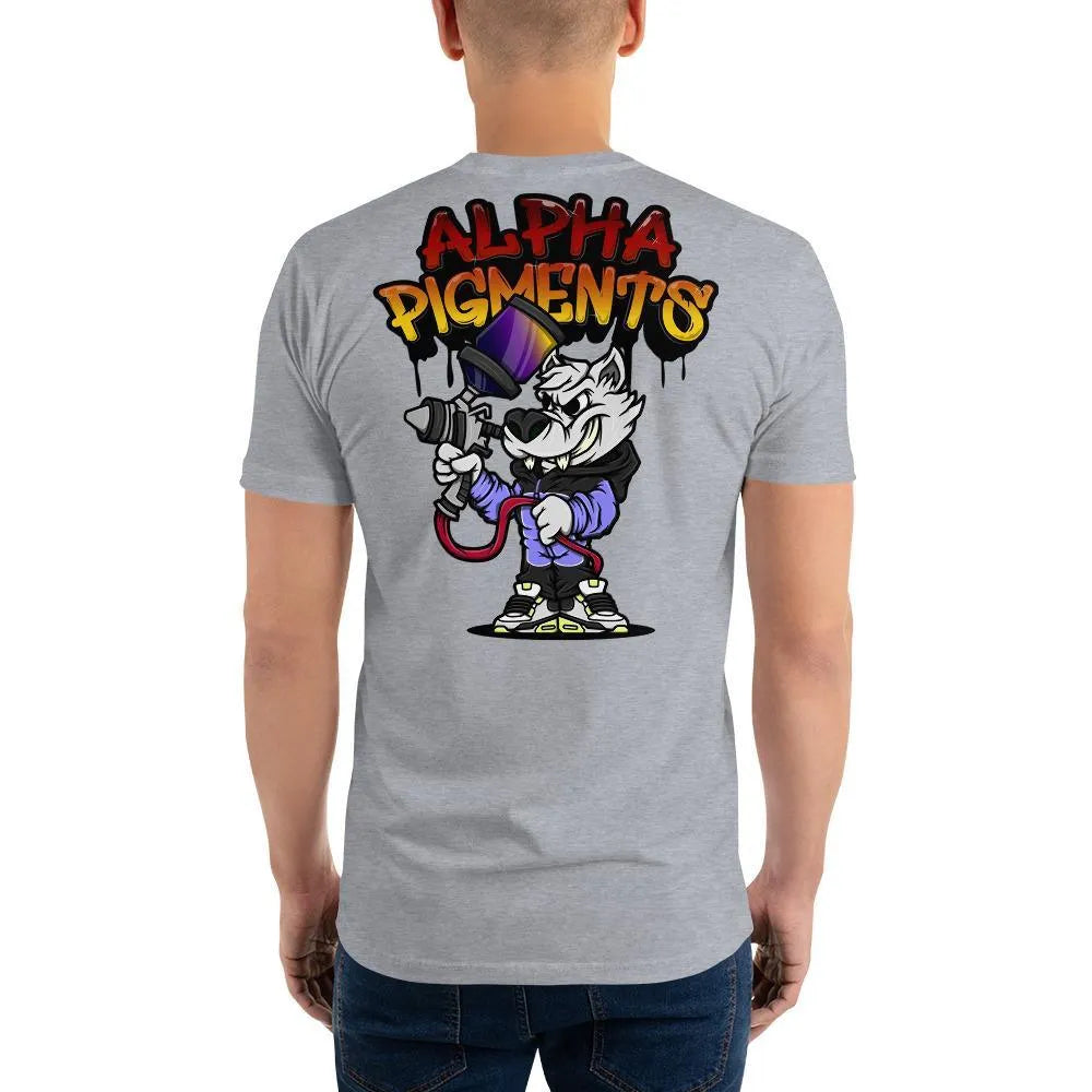 Alpha Pigments | Wolf Painting | Short Sleeve T-shirt - The Spray Source - Alpha Pigments