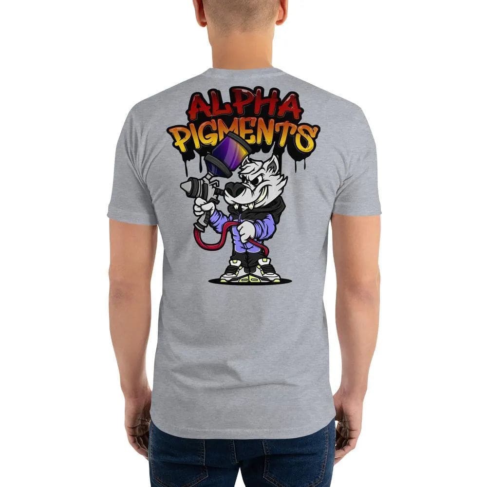 Alpha Pigments | Wolf Painting | Short Sleeve T-shirt - The Spray Source - Alpha Pigments