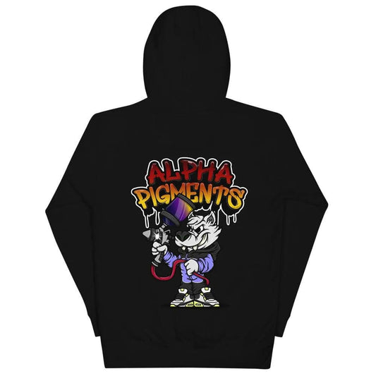 Alpha Pigments Wolf Painting Hoodie - The Spray Source - The Spray Source