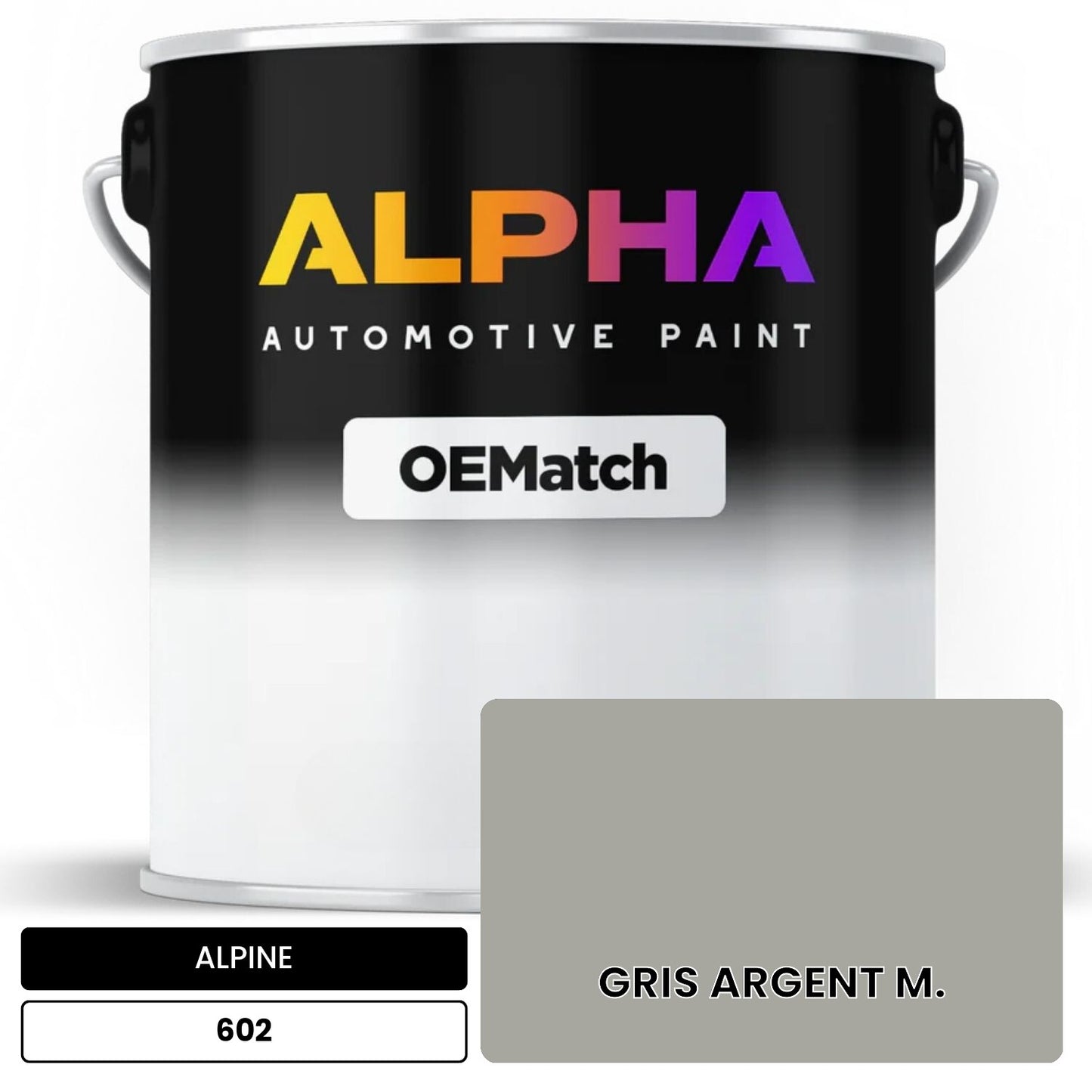 ALPINE GRIS ARGENT M. 602 OEMatch Basecoat