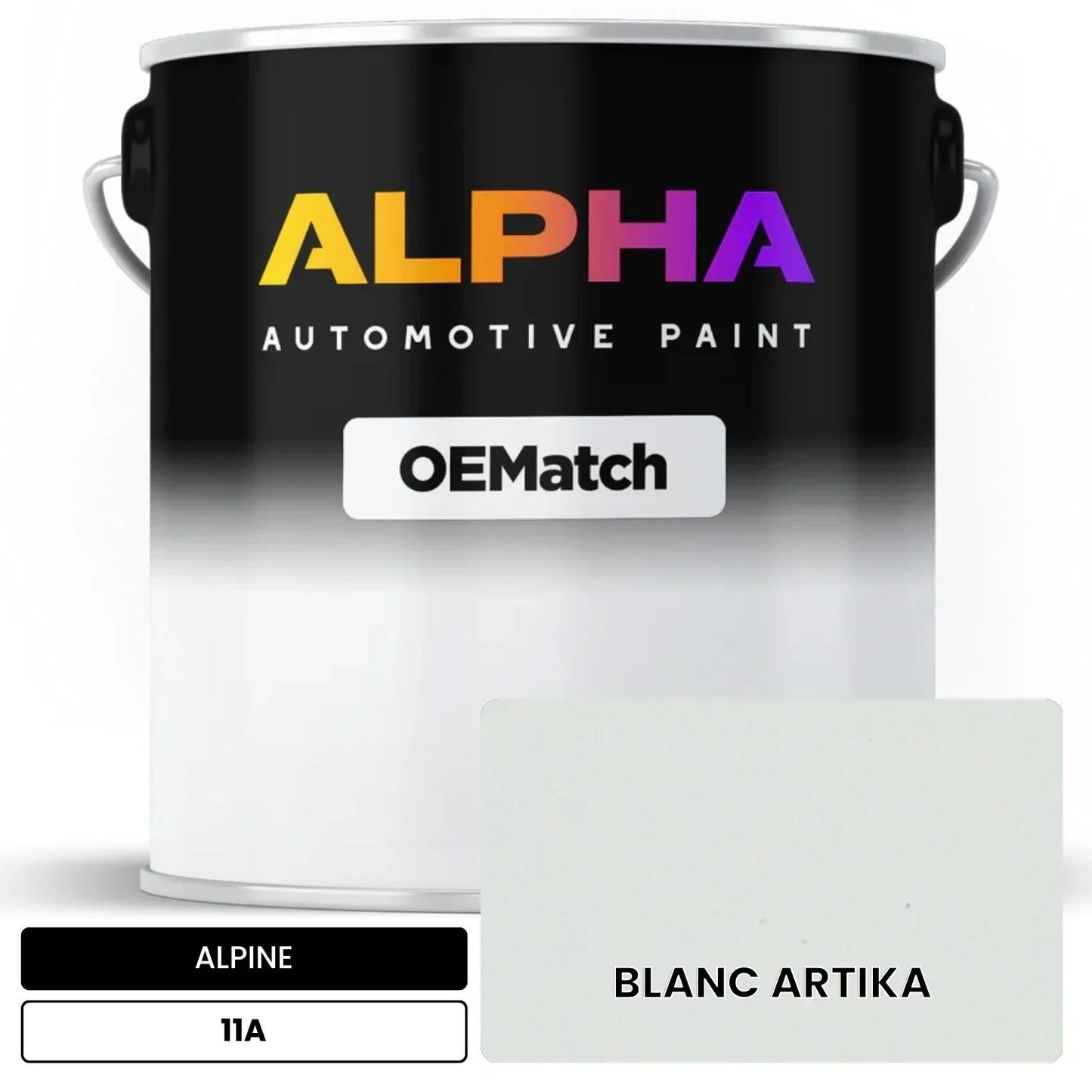 ALPINE BLANC ARTIKA 11A OEMatch Basecoat