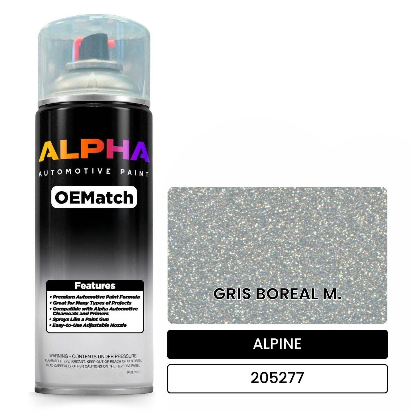 ALPINE GRIS BOREAL M. 205277 OEMatch Spraycan