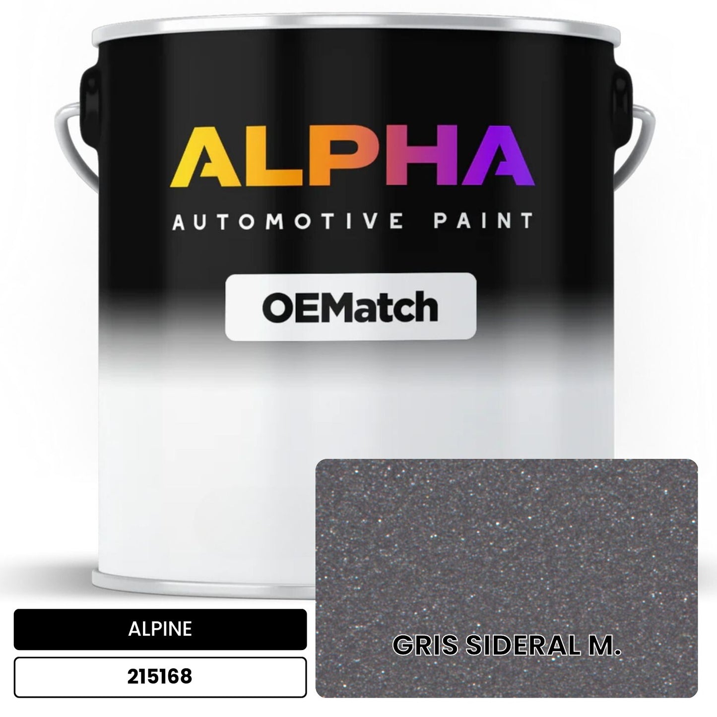 ALPINE GRIS SIDERAL M. 215168 OEMatch Basecoat