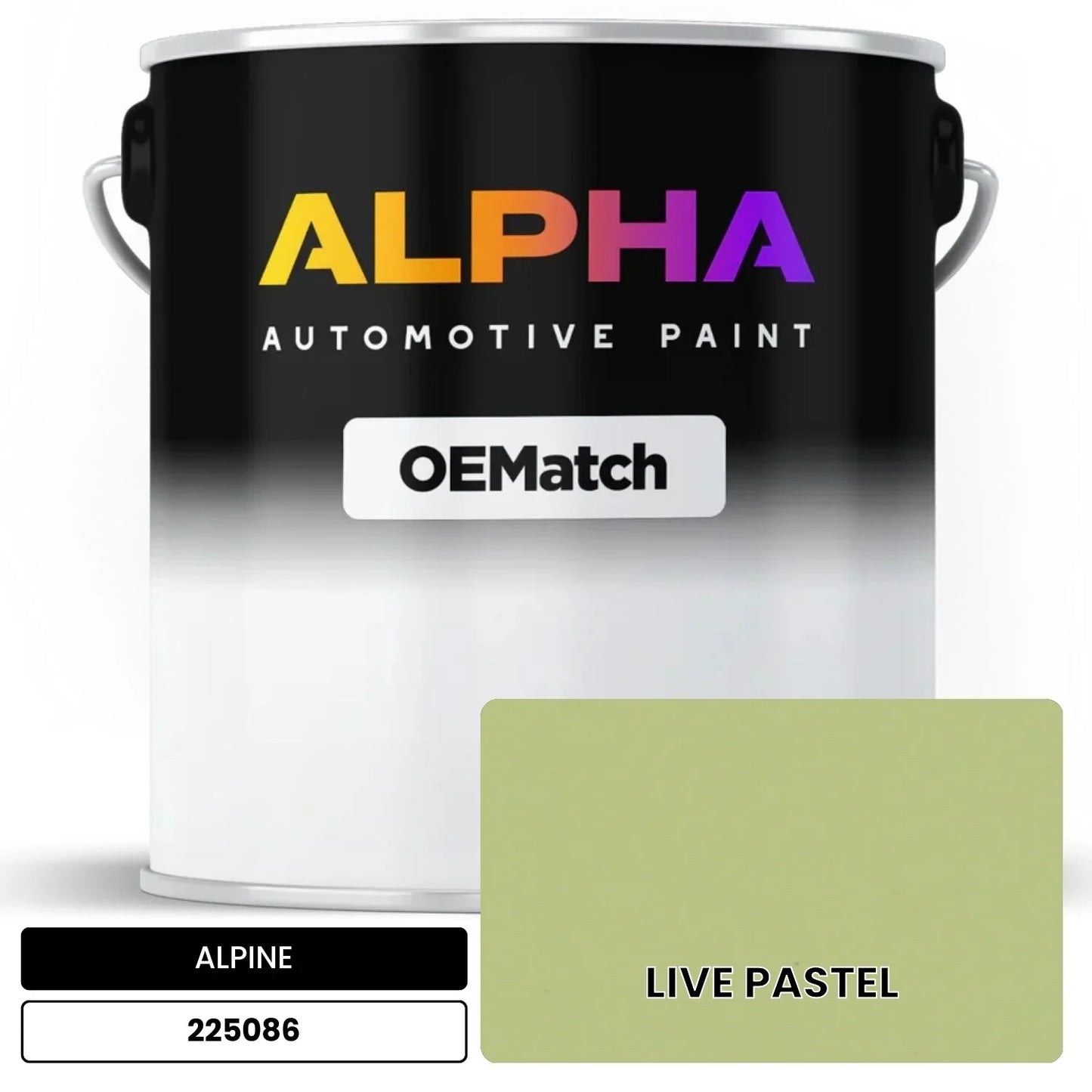 ALPINE LIVE PASTEL 225086 OEMatch Basecoat