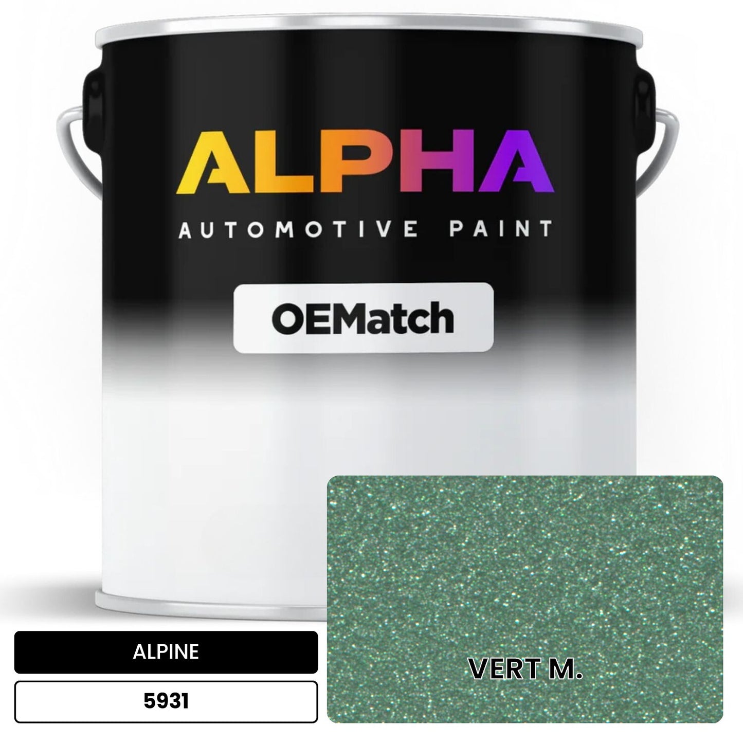 ALPINE VERT M. 5931 OEMatch Basecoat