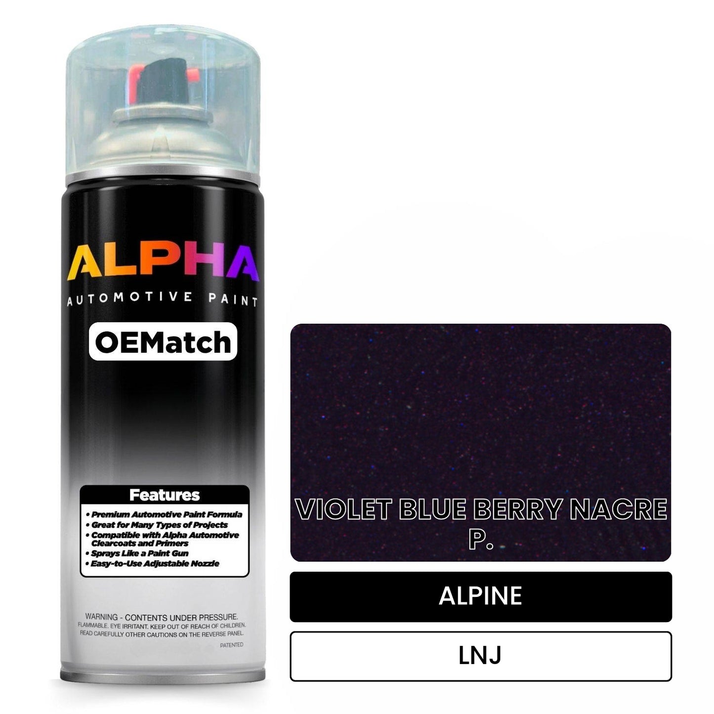 ALPINE VIOLET BLUE BERRY NACRE P. LNJ OEMatch Spraycan