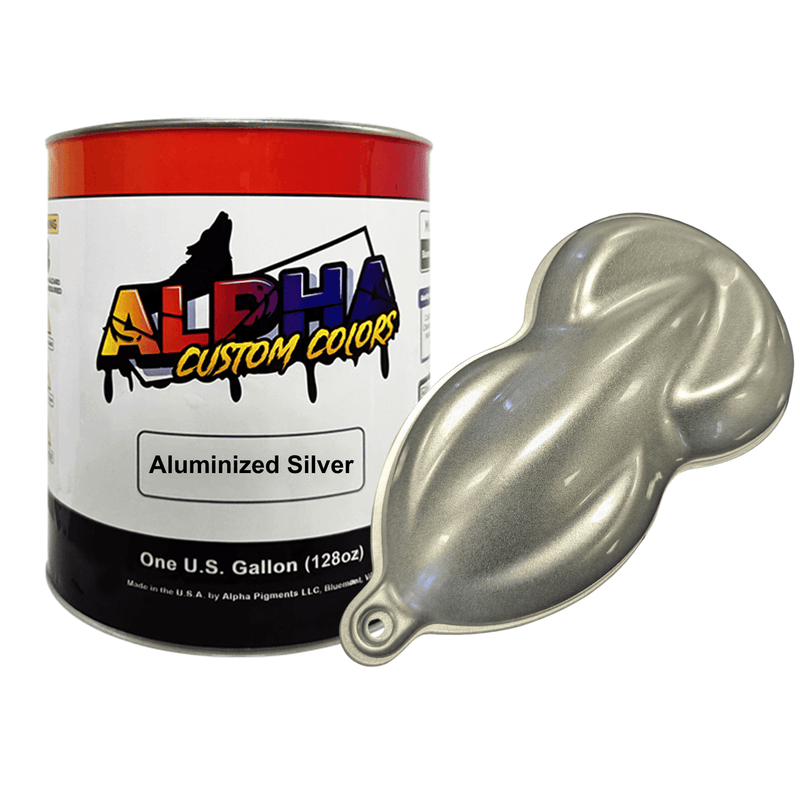 Aluminized Silver Paint Basecoat Midcoat - The Spray Source - Alpha Pigments