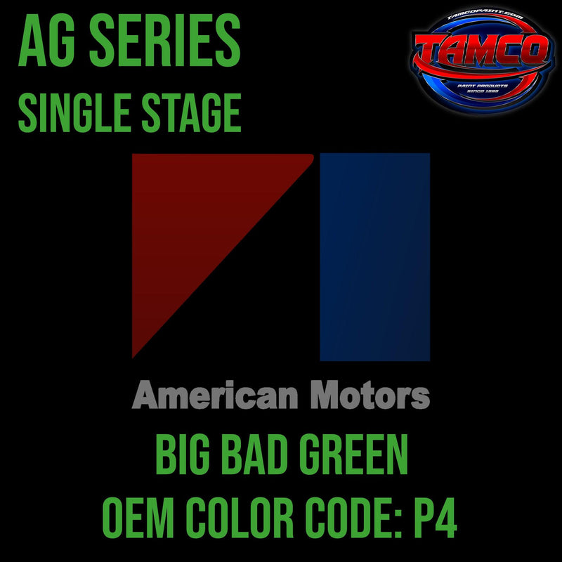 AMC Big Bad Green | P4 | 1969 | OEM AG Series Single Stage - The Spray Source - Tamco Paint Manufacturing