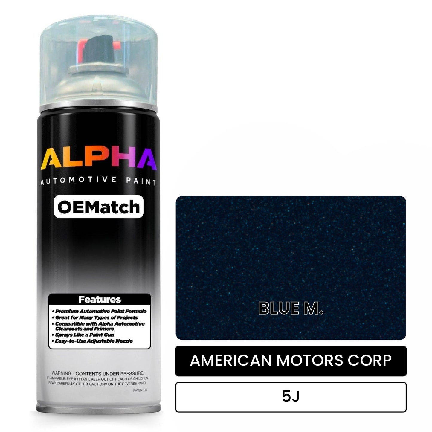 AMERICAN MOTORS CORP BLUE M. 5J OEMatch Spraycan