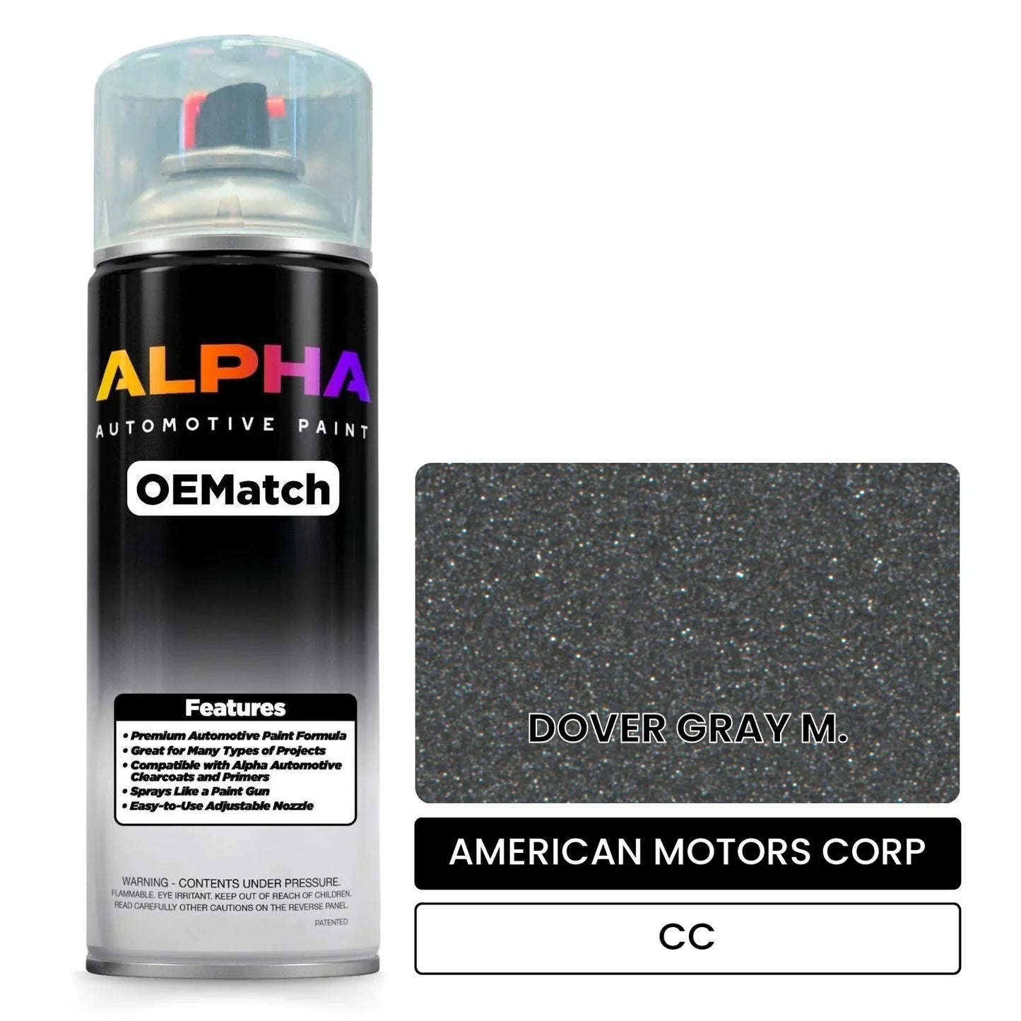 AMERICAN MOTORS CORP DOVER GRAY M. CC OEMatch Spraycan