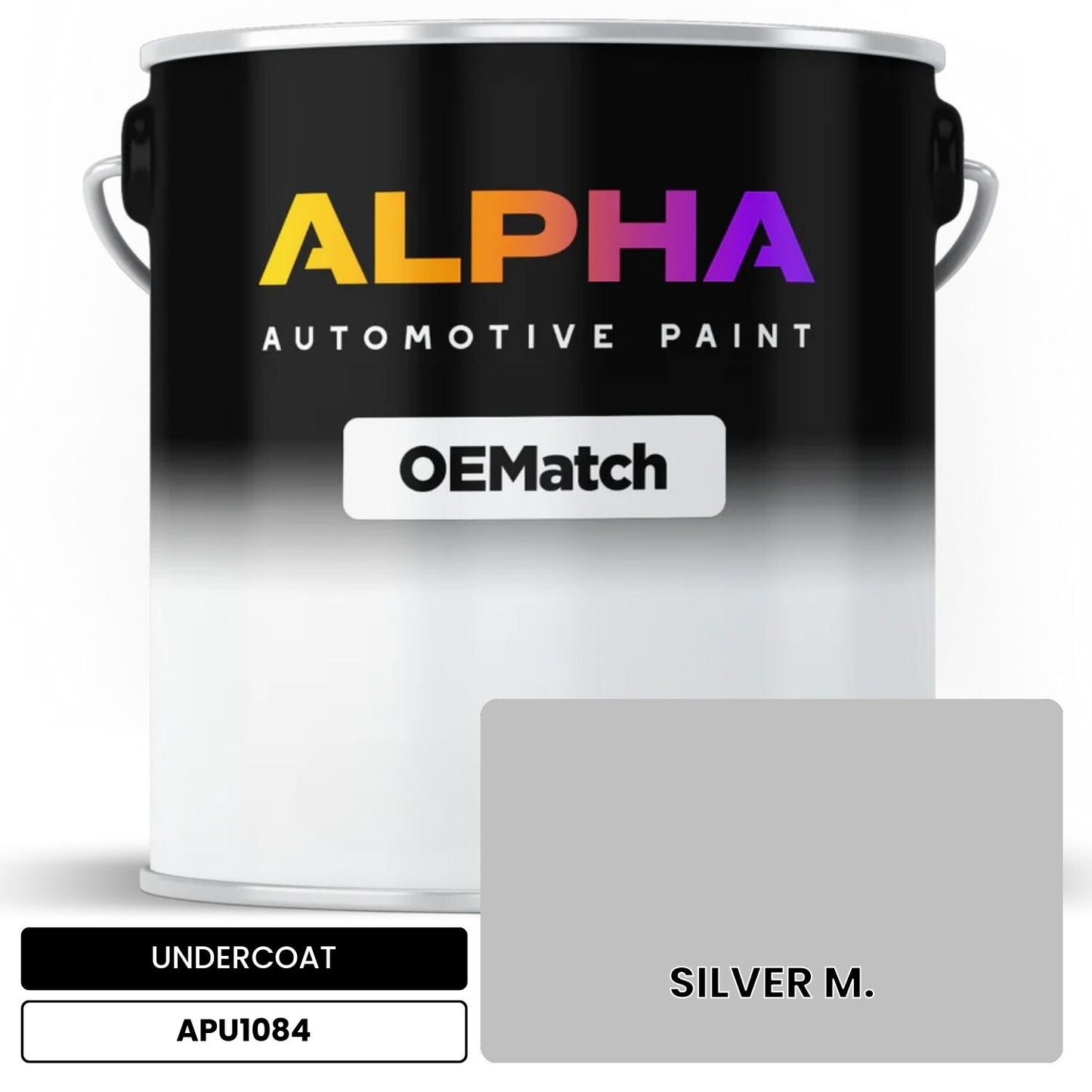 APAPU1084 SILVER M. OEMatch Automotive Undercoat