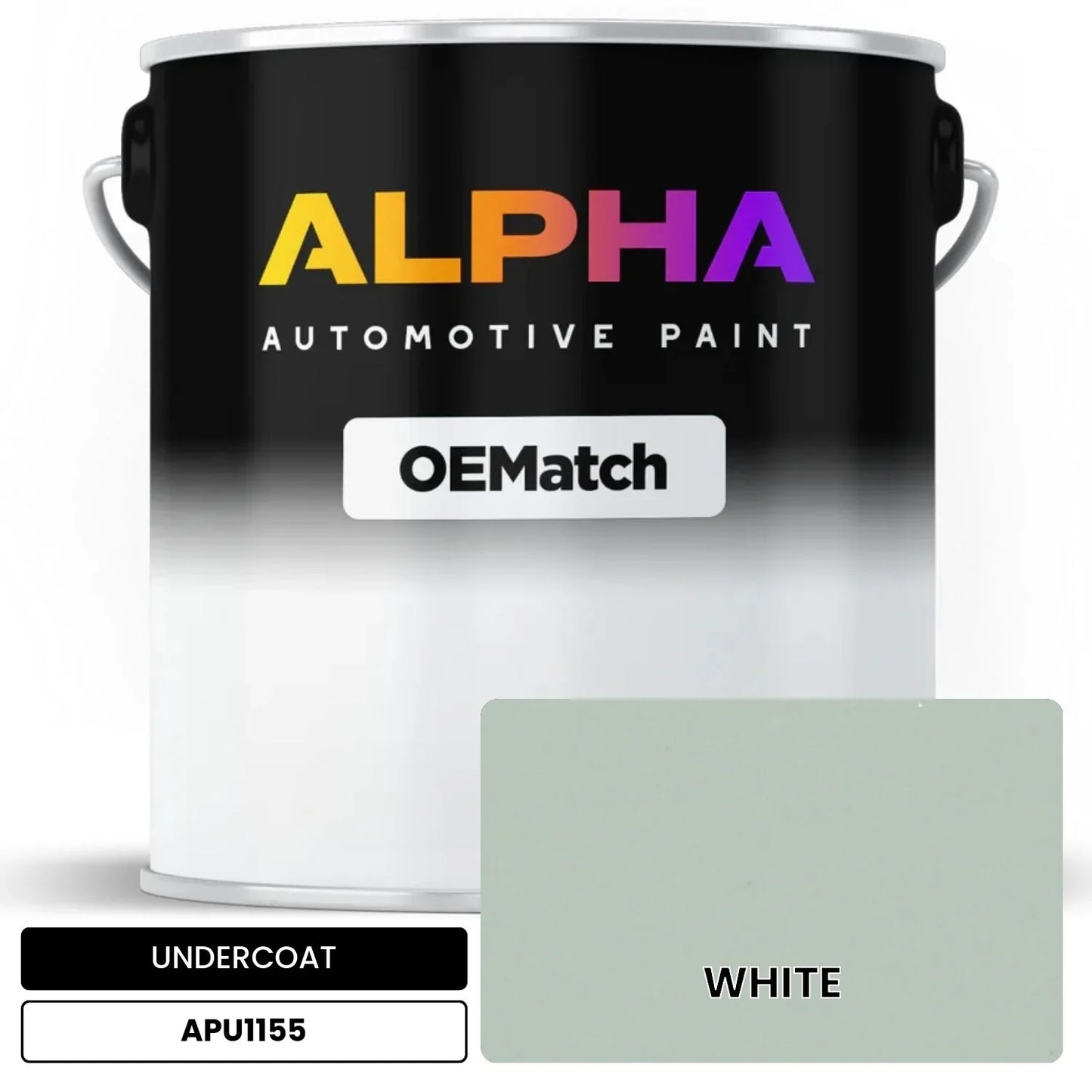 APAPU1155 WHITE OEMatch Automotive Undercoat