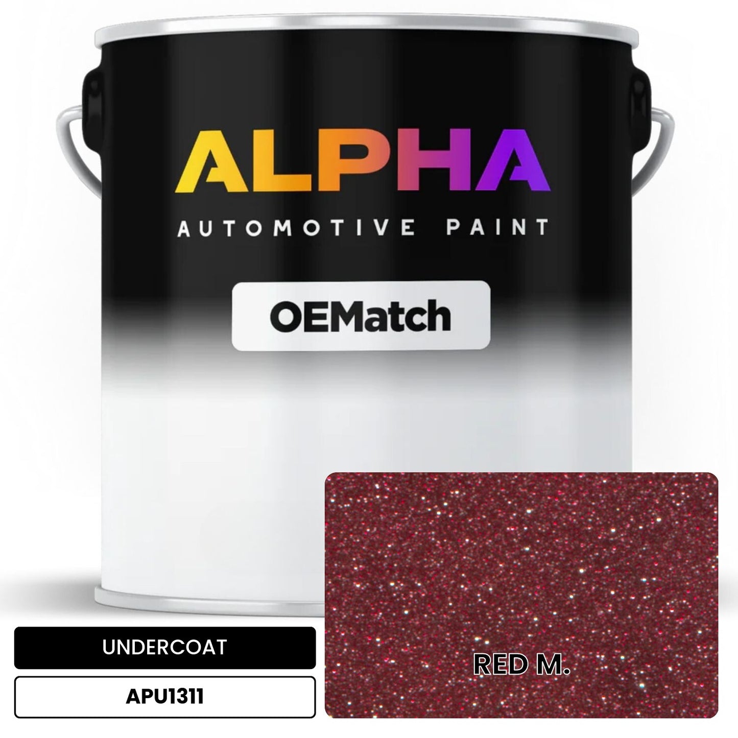 APAPU1311 RED M. OEMatch Automotive Undercoat