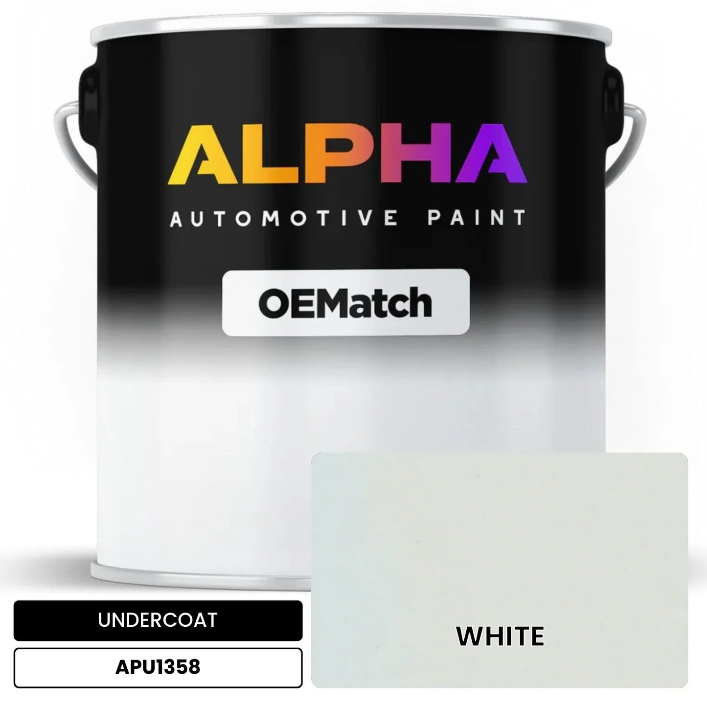 APAPU1358 WHITE OEMatch Automotive Undercoat
