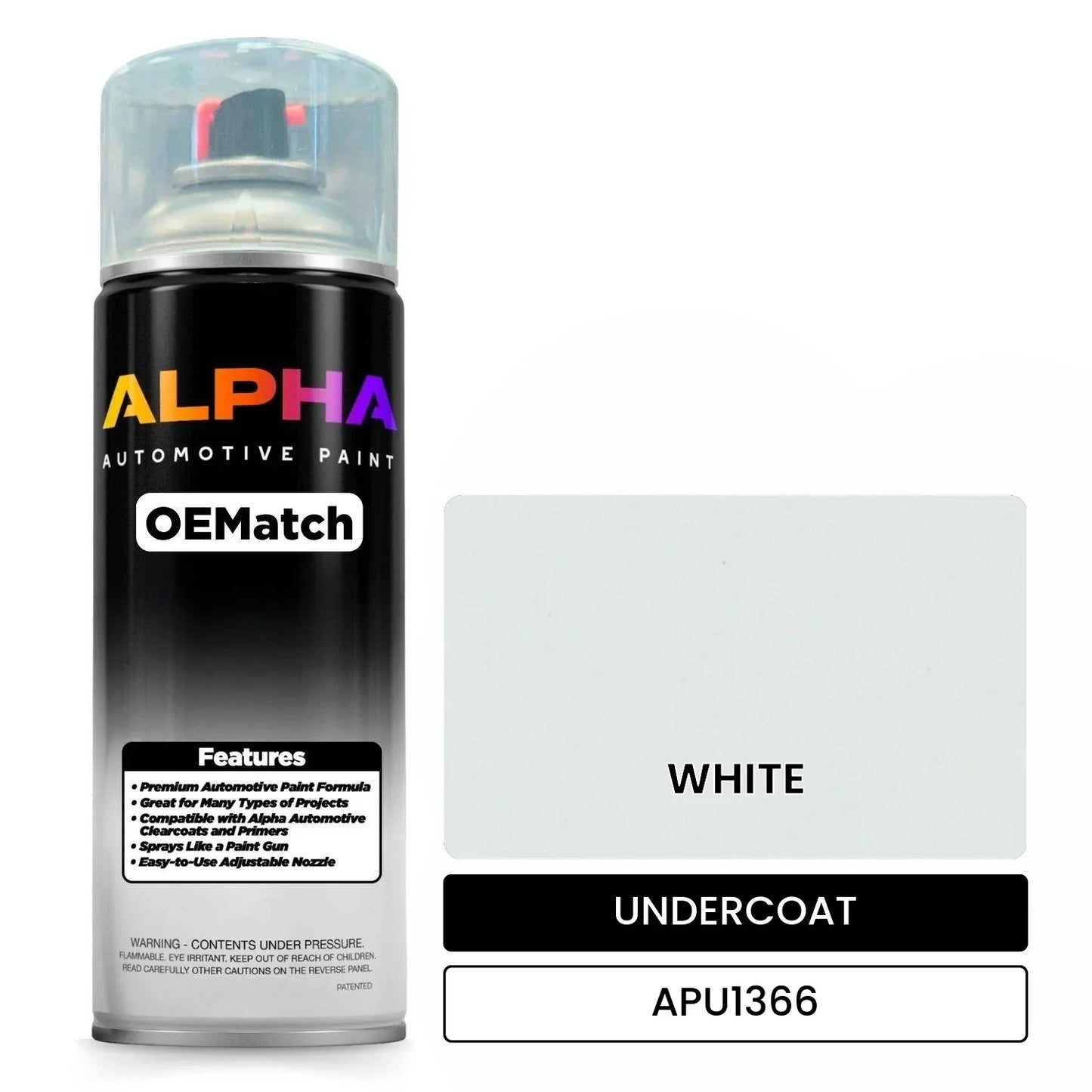 APAPU1366 WHITE OEMatch Spraycan Undercoat