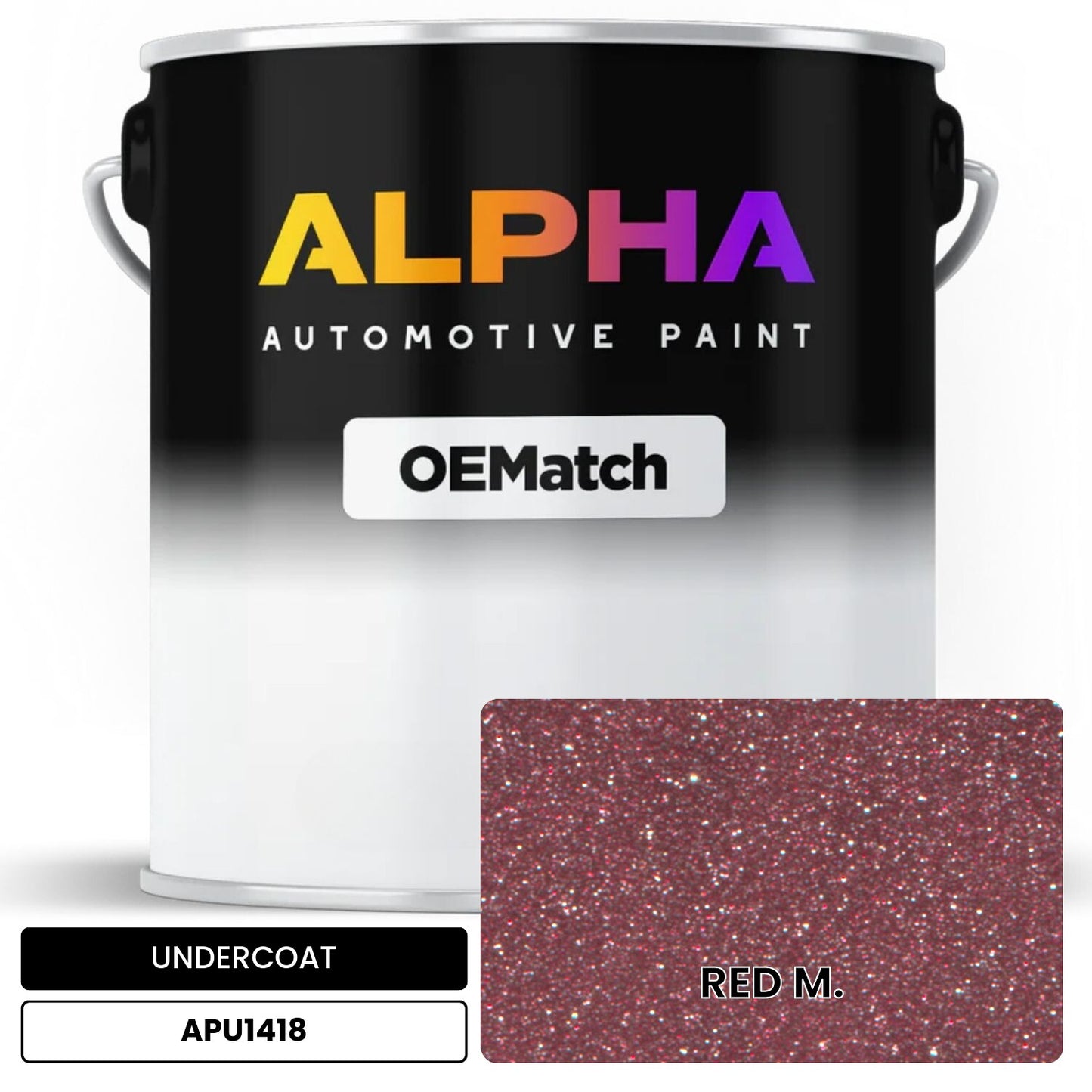 APAPU1418 RED M. OEMatch Automotive Undercoat