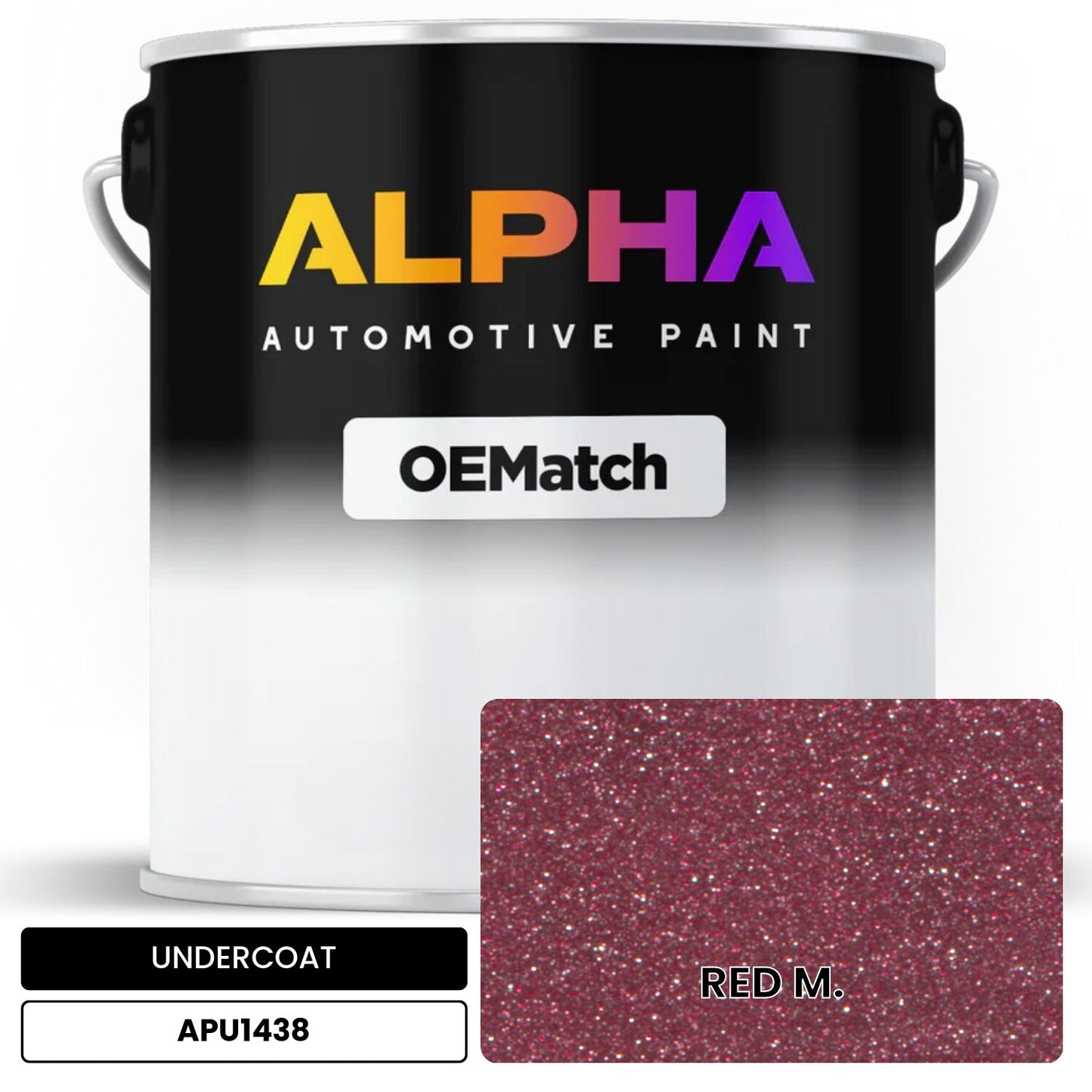 APAPU1438 RED M. OEMatch Automotive Undercoat
