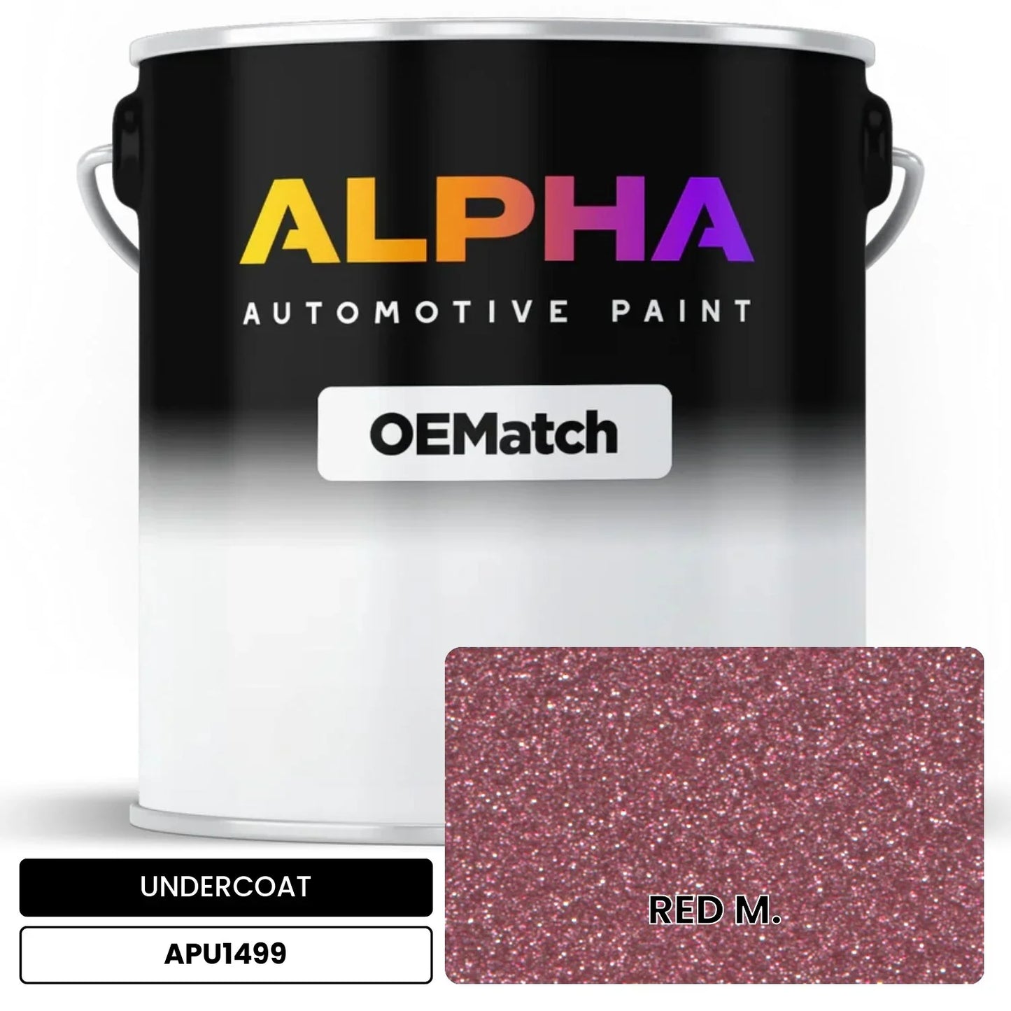 APAPU1499 RED M. OEMatch Automotive Undercoat