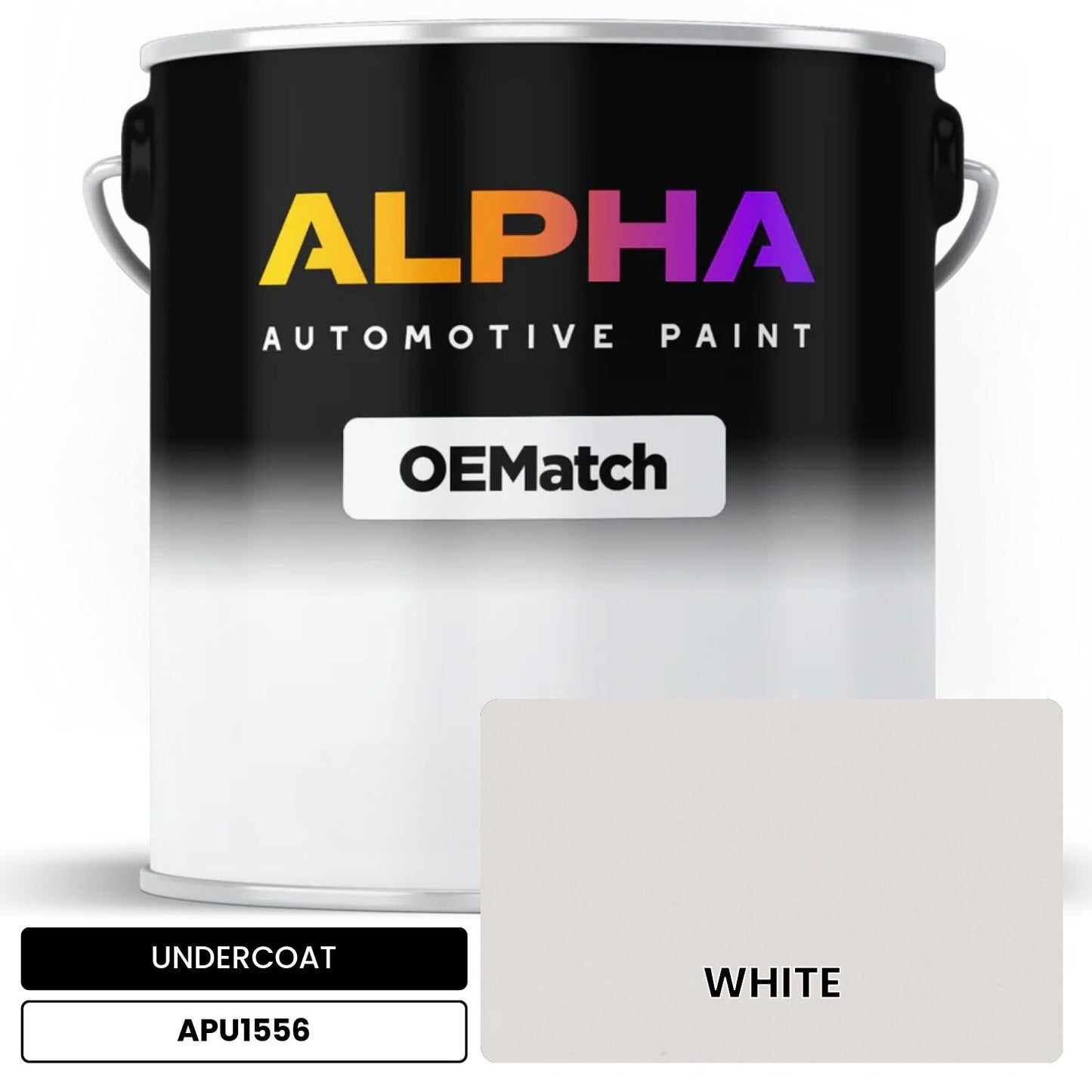 APAPU1556 WHITE OEMatch Automotive Undercoat