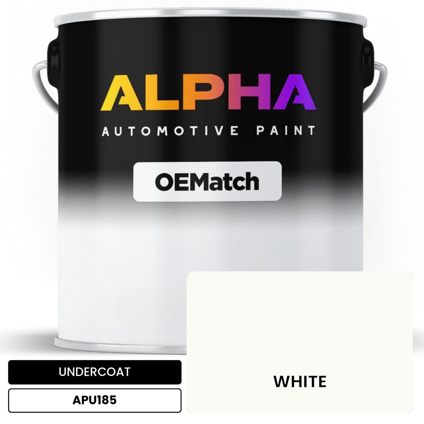 APAPU185 WHITE OEMatch Automotive Undercoat